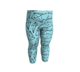 Multi Patterned Blue Leggin's