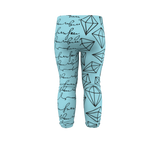 Multi Patterned Blue Leggin's