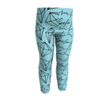 Multi Patterned Blue Leggin's