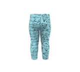 Multi Patterned Blue Leggin's