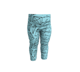 Multi Patterned Blue Leggin's