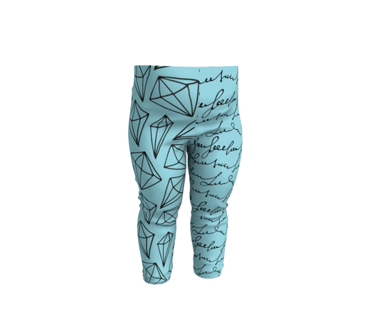 Multi Patterned Blue Leggin's