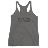 Work Hard Stay Humble Raceback Tank
