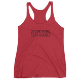 Work Hard Stay Humble Raceback Tank