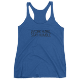 Work Hard Stay Humble Raceback Tank