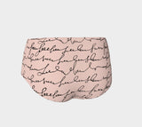 Pink Script Mini Shorts