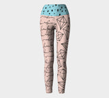 Multi Patterned Pink Yoga Legging